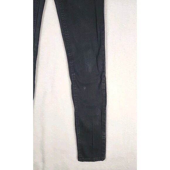 Cheap Monday Second Skin Very Stretch Ladies Skinny Black Jeans Size W 26 L 32 - Picture 4 of 14